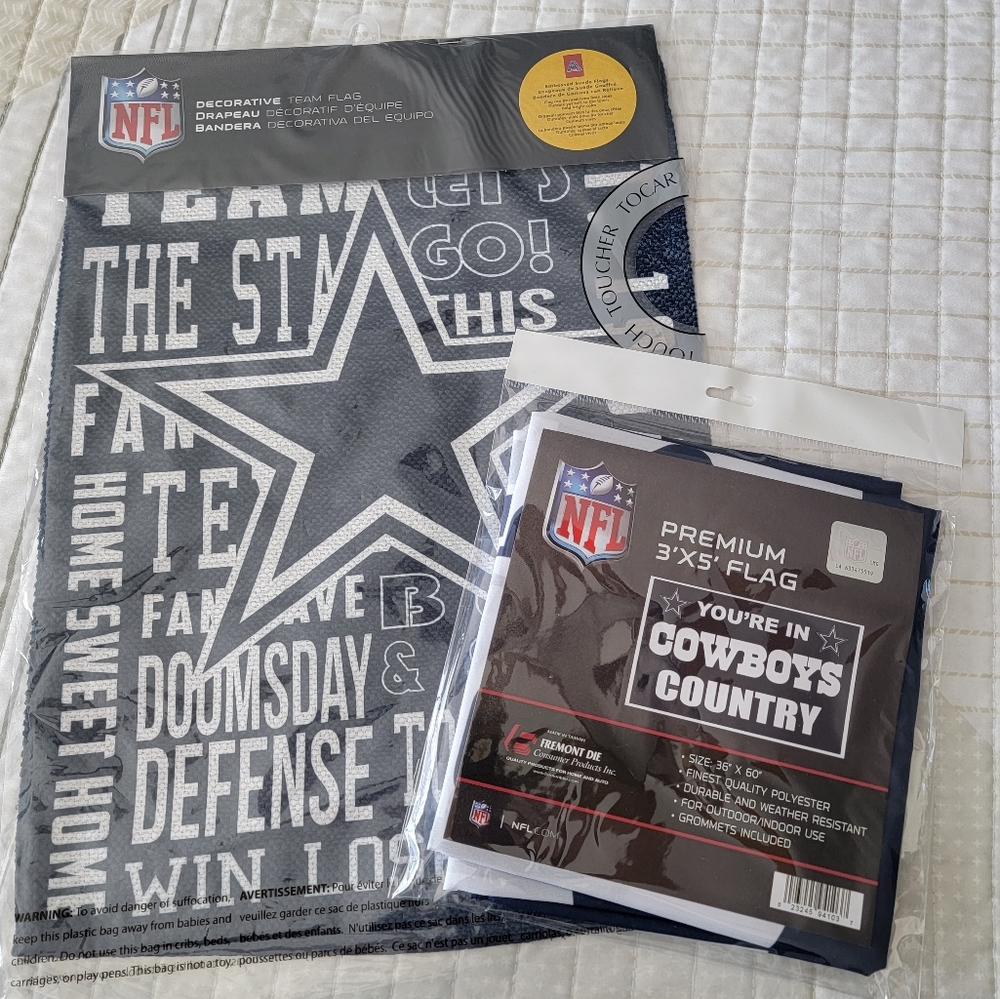 NWT! Dallas Cowboys Flag Bundle